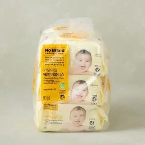 노브랜드 카모마일 물티슈 100매 6입 (캡)