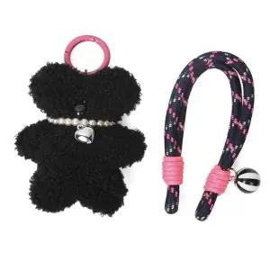 [하프클럽/]뽀글이곰키링 로프 4컬러 귀여운 하트목걸이 원형고리