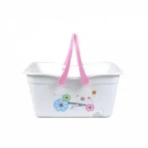 ( )WL 화이트 손잡이 목욕바구니 대 샤워바구니 목욕가방_24150501