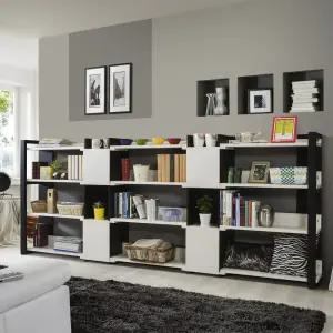 로벤 도어수납 3000낮은책장