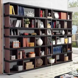 로이젠 우드블랙 6단 1200책장