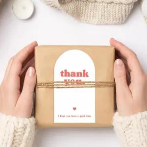 스티커 봉투 감사 50매 박스 상자 봉인 땡큐