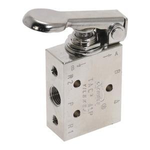 수동 에어 밸브 TAC2-41P 공압 3 포지션 4 웨이 용수철 리턴 레버