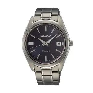 [신세계라이브쇼핑]세이코 SUR373P1 클래식 쿼츠 남성 티타늄 손목 시계