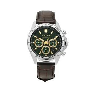 [신세계라이브쇼핑]세이코 SBTR017 스피릿 크로노그래프 라운드 남성 가죽시계