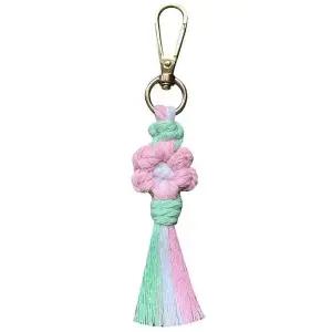 마크라메 전통 매듭 키링 가방고리 (WFK7Z6U)