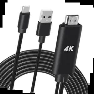 티비미러링 핸드폰 미러링케이블 충전 USB Type-C타입 to HDMI 4K