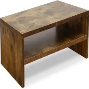 TEAMIX 2단 나무 모니터 라이저 스탠드 노트북 보관 공간이 있는 데스크톱 /PC /프린터 /키보드 TV 선반 홈