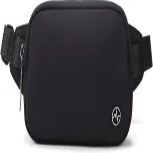 팬더 미니 벨트 백 - 초소형 6.7인치 휴대폰 립스틱 이어버드 에센셜 스몰 크로스바디 허리 지갑 블랙