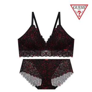 매장정품 GUESS 게스 블랙레이스 하트 브라렛팬티세트 GCWBRB17GCWPTB17BK 946394