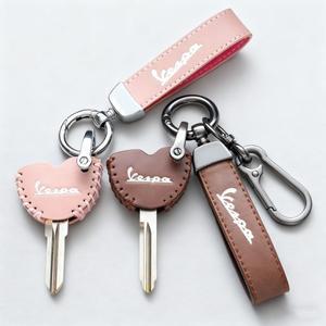 피아지오 베스파 GTS LX 스프린트 프리마베라 50 125 300 액세서리용 가죽 합금 바이크 오토바이 키 케이스