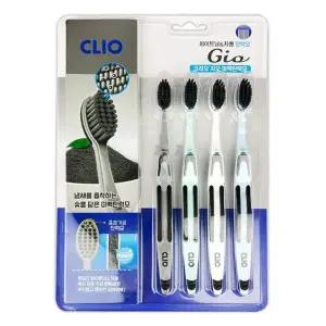 크리오 칫솔 양치 4p 브러쉬 플라그 탄력모 칫솔 치솔 칫솔 고급칫솔