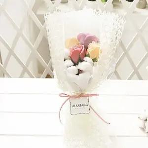 CO 코튼 파스텔로즈 꽃다발 로즈데이 성년의날 (WFKIK5O)