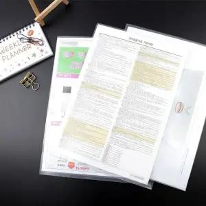 A4 파일 브로셔 설명서 문서 서류 보관 비닐케이스 5P (WFKIK6T)