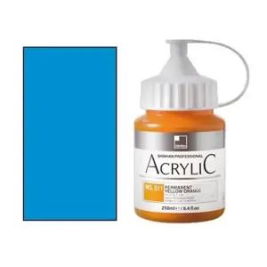 신한 아크릴물감 250ml A NO.535 퍼머넌트 블루 라이 개(1개입) (WFKGEUJ)