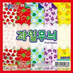 종이나라 과일무늬 양면색종이 10색 20매 종이접기 개(1개입) (WFKGO7Y)