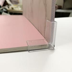 [호환품]6개 4x4cm 플라스틱 배경 버클 -  스튜디오 투명 티 안나는 소품