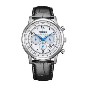 [신세계라이브쇼핑]시티즌 CA4630-02A 에코드라이브 크로노그래프 남성 가죽 시계