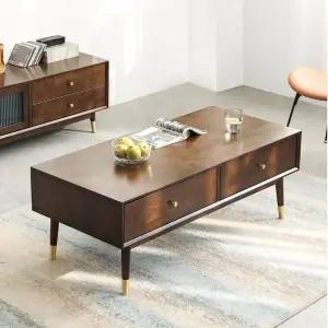 월넛 원목 인테리어 120cm 유럽풍 거실 테이블 (WFHJMF5)