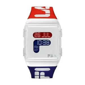 [신세계라이브쇼핑]휠라 38-105-005 남녀공용 실리콘 밴드 전자 손목 시계