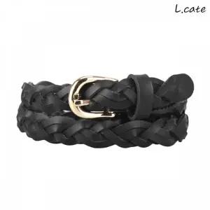 탄 골드 여자 버클 허리띠 패션벨트 꼬임 여성