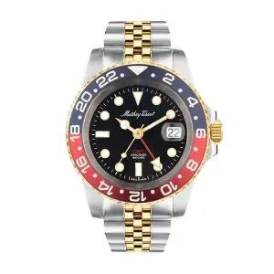 [MATHEY-TISSOT(메티티솟)]메티티솟 H903BBR 빈티지 GMT 투톤 펩시 남성 메탈 시계