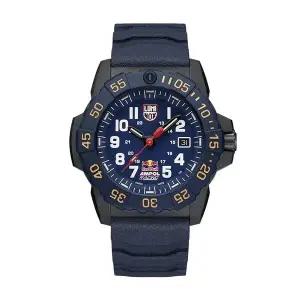 [신세계라이브쇼핑]루미녹스 XS.3501.ARB.N 레드불 콜라보 네이비씰 한정판 남성 우레탄 시계