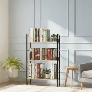 [이오스트]이지심플 책장겸용선반 3단 (블랙)