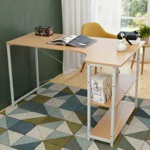 [이오스트]이지심플 L형 책상 (화이트)