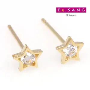 [이상주얼리]14k 별큐 귀걸이