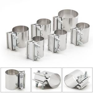 [호환품]304 스테인레스 스틸 배기 슬리브 버트 조인트 클램프 OD 파이프 커플러 스텝 2.0 2.25 2.5 3.0 4.