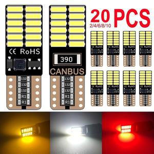 2410피스 CANBUS T10 W5W LED 전구 12V 24V 4014-24SMD 6500K 밝은 흰색 자동차 인테리어 돔 의례 트렁크