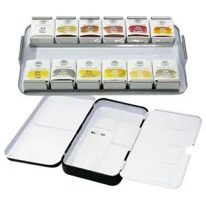 [룽스]메탈톤 수채화 물감 12컬러