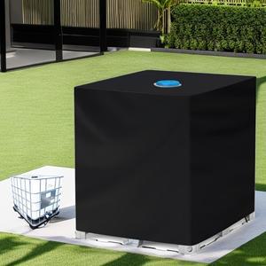 IBC 토트 커버 275갤런 보호 (1000리터 정원 탱크의 컷아웃용)  내구성 있는 폴리에스터 차양막