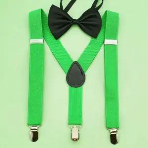 컬러 멜빵 어린이용 초록 주니어멜빵