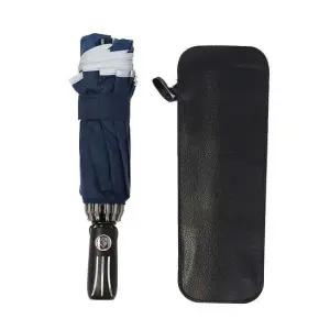 3단 자동 우산 네이비 접이식 장마 태풍 반사띠 선물