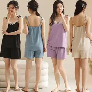 데일리 홈웨어 잠옷 나시 4컬러 셋업 여성홈웨어