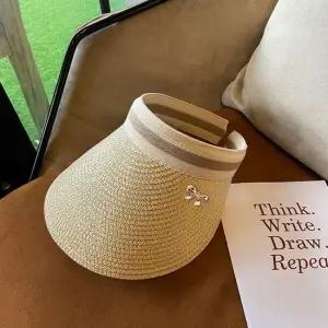 이시아르 햇빛 자외선 차단 라탄 모자 선캡 남성썬캡