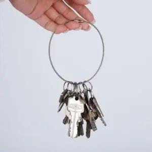 열쇠고리링 키링부자재 와이어링 키체인 250mm 와이어링키링