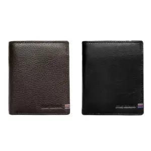 BM88 부드러운 소가죽 남성 중지갑 캐주얼 정장 지갑