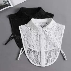 이너카라 페이크 예쁜 플라워 자수 레이스 펀칭 패션 카라 셔츠