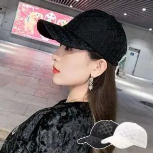 볼캡모자 여성 러블리 꽃자수 패턴 포인트 여름 데일리 캡 모자