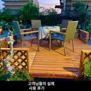 조립식 야외 평상 데크 방부목 마루 실내 만들기