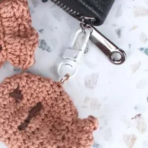 디고리 키링 부자재 D형 회전고리 컬러믹스 5P