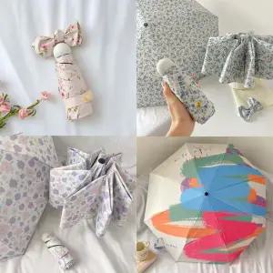 우산 UV 차단 플라워 3단 암막 미니 우산 양산 ver2