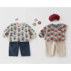 (베베르망) (아동)뽀글플라워맨투맨[티셔츠BFK2877A]