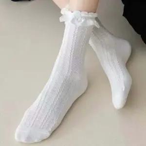 발목양말 여성 발목 레이스 신축성 좋은 데일리 중목 양말