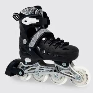 버즈런 아동실속 인라인 스케이트 (블랙블랙)