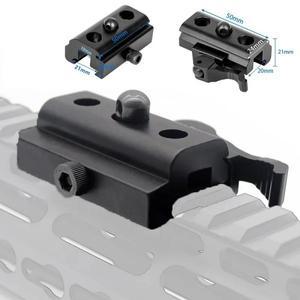 QD 해리스 스타일 바이포드 어댑터 슬링 스위블 스터드 20mm 레일 마운트 전술   액세서리