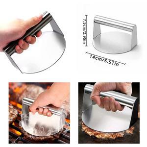 스텐 스매쉬 버거 프레스 패티 고기 사수 델리 용 원형 금형 주방 액세서리